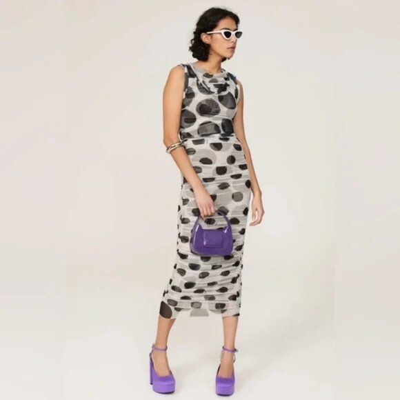 Simon Miller Cielo Ruched Layered Dress Medium - Picture 1 of 3